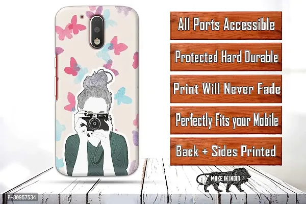 Classic Designer Printed Hard Case Back Cover Compatible With Moto G4 Plus-thumb2