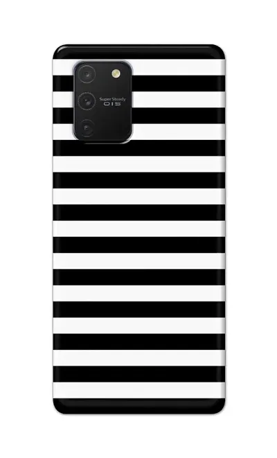 Chiraiyaa Black and White Pattern new9 Designer Printed Premium Back Cover Case for Samsung Galaxy S10 Lite