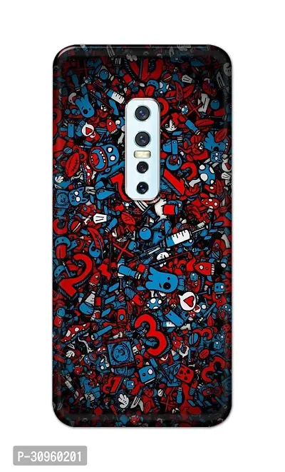 Classic Designer Printed Hard Case Back Cover Compatible With Vivo V17 Pro