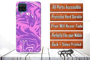 Classic Designer Printed Hard Case Back Cover Compatible With Samsung A12-thumb1