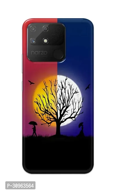 Classic Designer Printed Hard Case Back Cover Compatible With Realme Narzo 50A