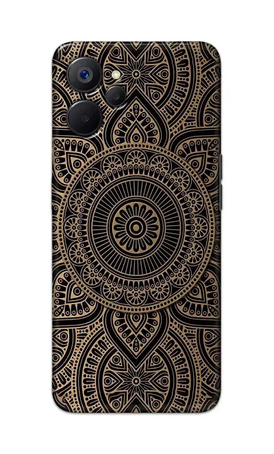 Classic Designer Printed Hard Case Mandala Pattern Back Cover Compatible With Realme 9I 5G