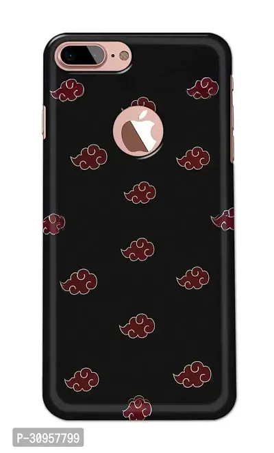 Classic Designer Printed Hard Case Akatsuki Cloud Back Cover Compatible With Iphone 7 PlusLogo Cut