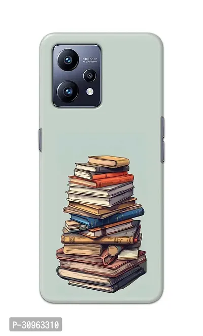 Classic Designer Printed Hard Case Stack Of Books Back Cover Compatible With Realme Narzo 50 Pro 5G-thumb0