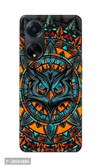 Classic Designer Printed Hard Case Angry Owl Back Cover Compatible With Oppo F23 5G