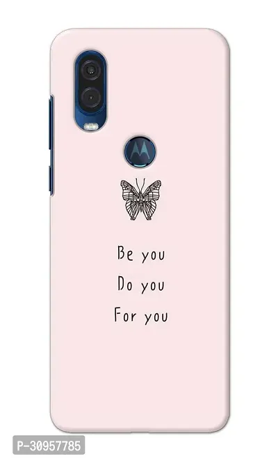 Classic Designer Printed Hard Case Be You Back Cover Compatible With Motorola One Vision