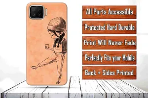 Classic Designer Printed Hard Case Back Cover Compatible With Oppo F17-thumb1