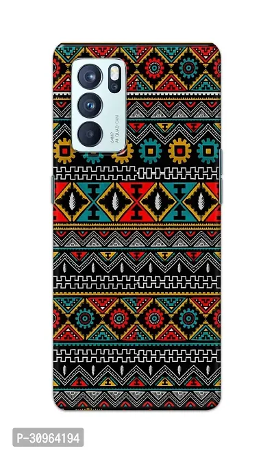 Classic Designer Printed Hard Case Embroidery Design Back Cover Compatible With Oppo Reno 6 Pro 5G-thumb0