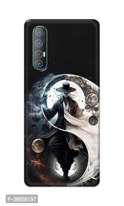 Classic Designer Printed Hard Case Yin Yang Spiritual Peace Back Cover Compatible With Oppo Reno 3 Pro