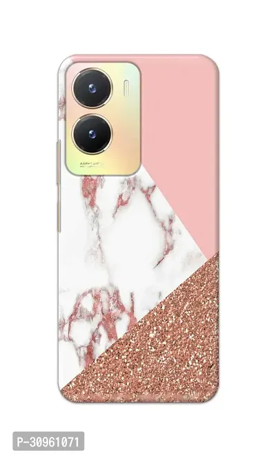 Classic Designer Printed Hard Case Glitter Marble Back Cover Compatible With Vivo T2X