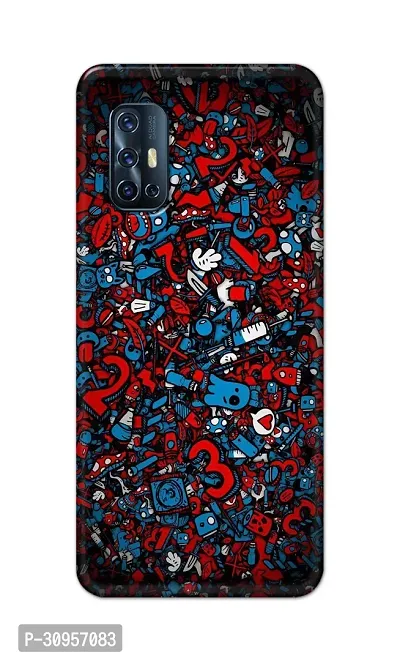 Classic Designer Printed Hard Case Back Cover Compatible With Vivo V17-thumb0