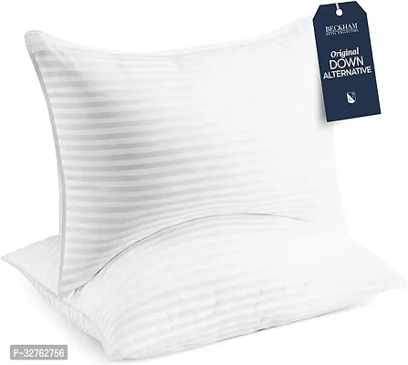 Microfiber Super Soft White Bed Pillow ( Set of 2)-thumb0