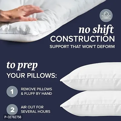 Microfiber Super Soft White Bed Pillow ( Set of 2)-thumb4