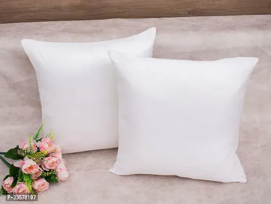 Microfiber Super Soft White Cushion Pillow ( Set of 4)-thumb2