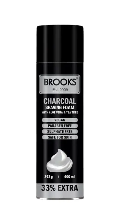 Brooks Shaving Foam Charcoal 400Ml