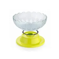 Gediya's Plastic Revolving Fruit Basket (Yellow)-thumb2