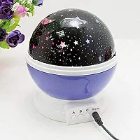 Gediya's Plastic Night Light Lamp Projector (Purple)-thumb1