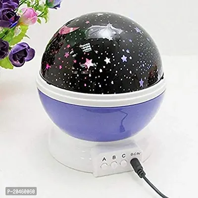 Gediya's Plastic Night Light Lamp Projector (Purple)-thumb2