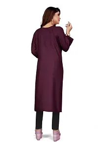 Stylish Purple Rayon Stitched Kurta For women-thumb2