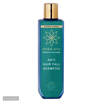 NEEM AYU Ayurvedic Anti Hair Fall Shampoo 200ml | Helps in healthy hair growth |Sulphate and Paraben free I Herbs like Amalaki, Bhringraja, Brahmi | For Women, Men  Kids I Suitable for colored hair