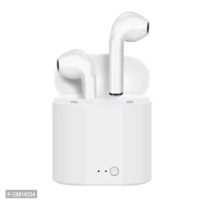 i7 TWS Ear Buds Wireless Bluetooth Headset Earphones V5.1+EDR Bluetooth Headset  (White, In the Ear)-thumb0