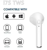 i7 TWS Ear Buds Wireless Bluetooth Headset Earphones V5.1+EDR Bluetooth Headset  (White, In the Ear)-thumb1