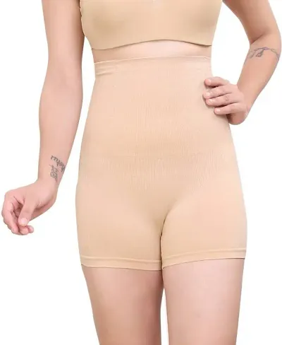 Buy Crisila High Waisted Body Shaper Boyshorts Tummy Control Waist Slimming  and Back Smoothing Shapewear for Women (BlackSkin) - Lowest price in India