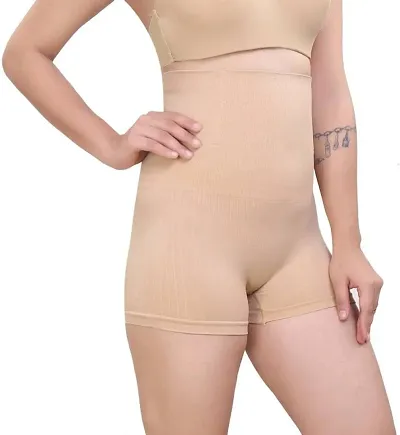 Buy Crisila High Waisted Body Shaper Boyshorts Tummy Control Waist Slimming  and Back Smoothing Shapewear for Women (BlackSkin) - Lowest price in India