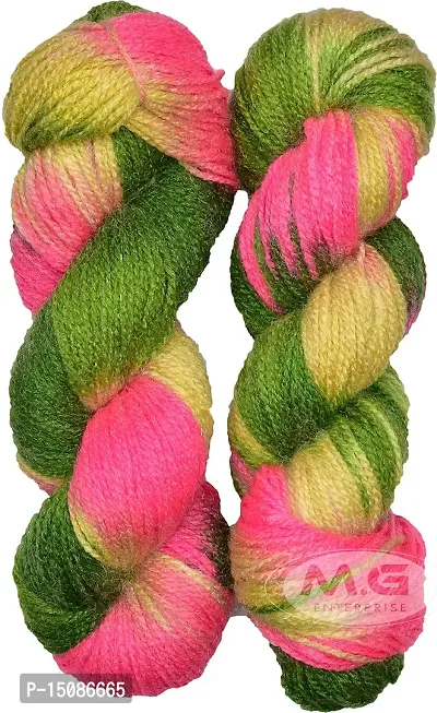 SIMI ENTERPRISE Saturn Leaf Green (200 gm) Wool Ball Hand Knitting Wool / Art Craft Soft Fingering Crochet Hook Yarn, Needle Knitting Yarn Thread Dyed-thumb0