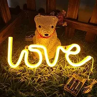 Sanjis Enterprise Love Neon Sign for Bedroom Party Supplies Battery Neon Light for Wall,led Neon Wall Signs Room Decoration AccessoryTable Decoration-thumb1