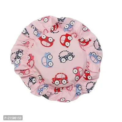 MOMS PET Baby Head Shaping Pillow Round Shape Printed Pillow (Pink)-thumb0
