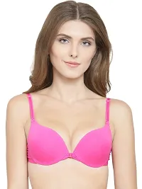 Quttos Women's Blended Padded Wired Push-Up Bra-thumb2