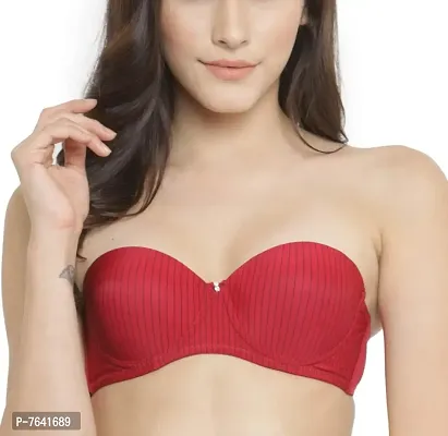 Quttos Women's Poly Cotton Padded Push-up Bra