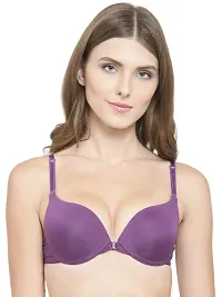 Quttos Women's Blended Padded Wired Push-Up Bra-thumb2