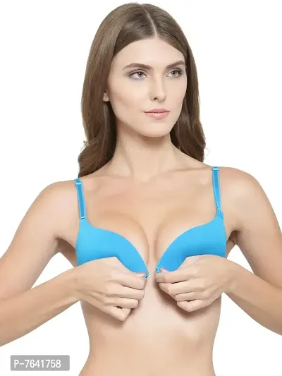 Quttos Women's Blended Padded Wired Push-Up Bra-thumb2