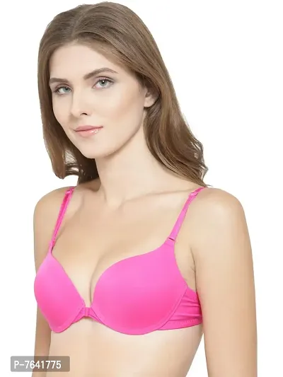 Quttos Women's Blended Padded Wired Push-Up Bra-thumb5