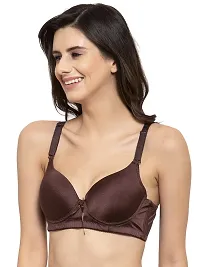 Quttos Wired Satin Finish Tshirt Bra-thumb2