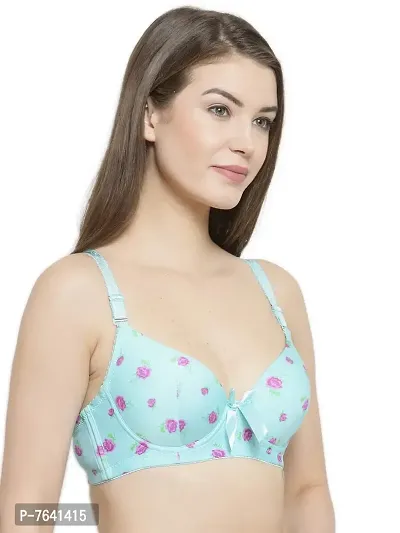 Quttos Elegant Floral Print Bra-thumb2