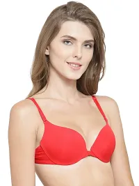 Quttos Women's Blended Padded Wired Push-Up Bra-thumb3