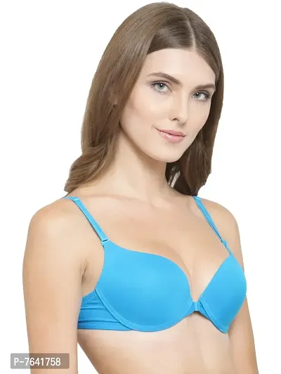 Quttos Women's Blended Padded Wired Push-Up Bra-thumb4