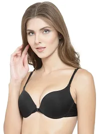 Quttos Women's Blended Padded Wired Push-Up Bra-thumb4