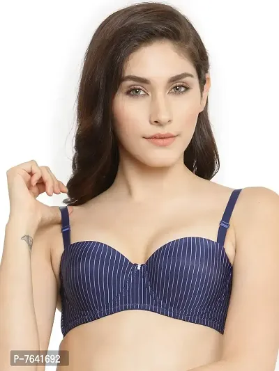 Quttos Women's Poly Cotton Padded Push-up Bra-thumb2