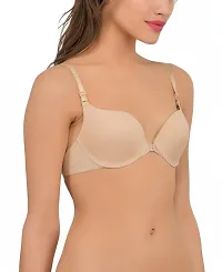 Quttos Women's Blended Padded Wired T-Shirt Bra-thumb1