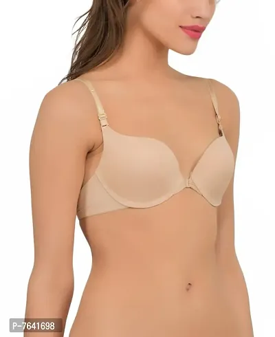 Quttos Women's Blended Padded Wired T-Shirt Bra-thumb2