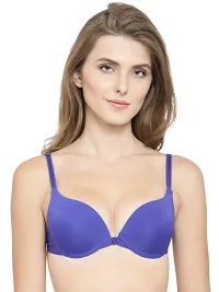 Quttos Women's Blended Padded Wired Push-Up Bra-thumb2