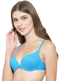 Quttos Women's Blended Padded Wired Push-Up Bra-thumb4