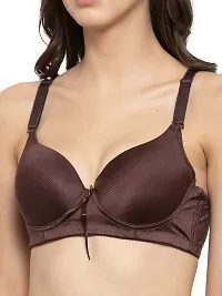 Quttos Wired Satin Finish Tshirt Bra-thumb4