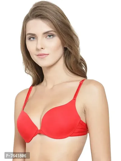 Quttos Women's Blended Padded Wired Push-Up Bra-thumb5