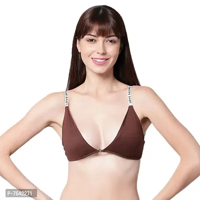 Quttos Perfect Front Closure Padded Bra Brown-thumb0