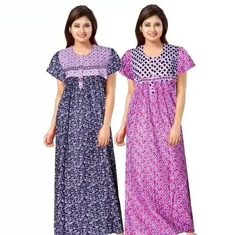 Elegant Nighties For Women Pack Of 2